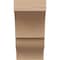 Ekena Millwork 5"W x 5"D x 10"H Wide Asheboro Rough Cedar Woodgrain TimberThane Corbel, Primed Tan CORUR05X05X10ASHRCPR - alternate 5